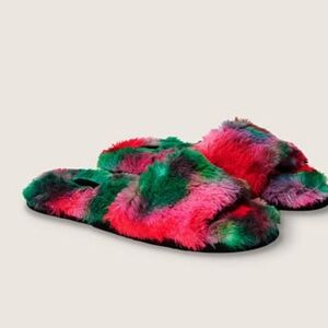 Pink By Victoria’s Secret Faux Fur Slippers